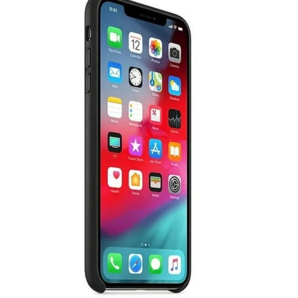 Apple iPhone XS Max Leather Case Black